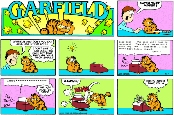 garfield 7/8/1983
