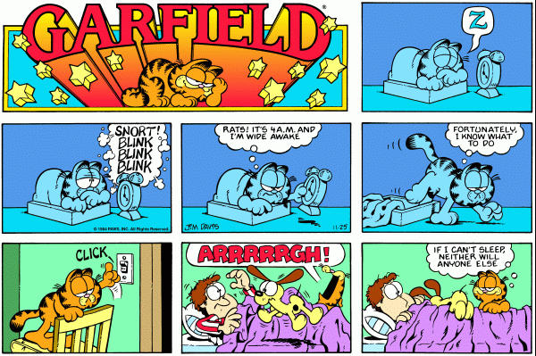 garfield 25/11/1984