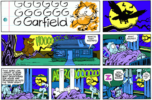 garfield 1/11/1992