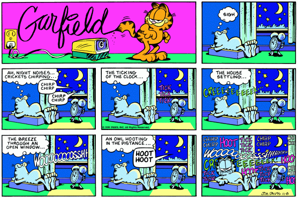 garfield 8/11/1992