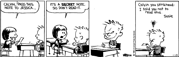 Calvin and Hobbes comic
