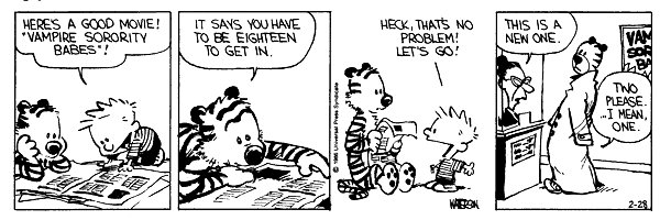 Calvin and Hobbes comic