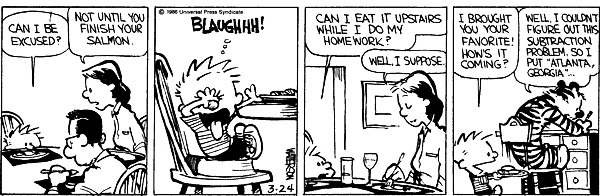 Calvin and Hobbes comic