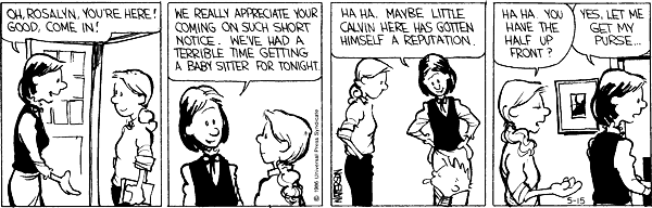 Calvin and Hobbes comic