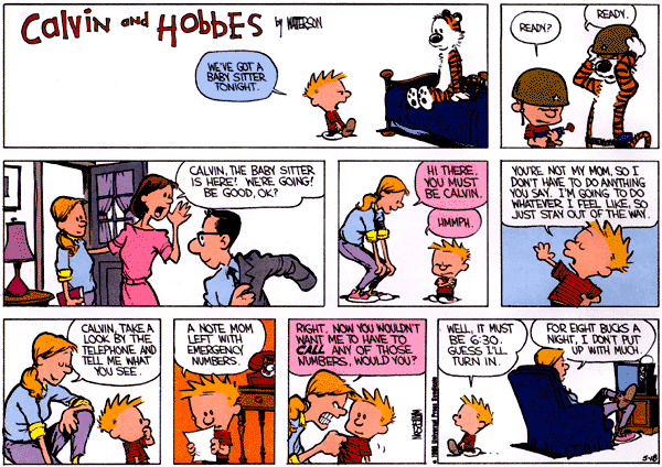 Calvin and Hobbes comic