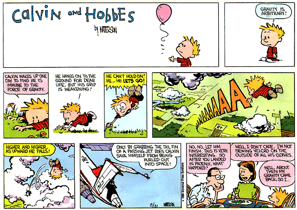Calvin and Hobbes comic