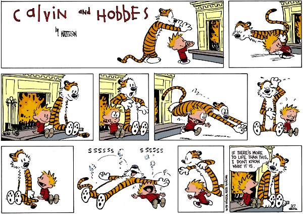 Calvin & Hobbes say it much better than I can.